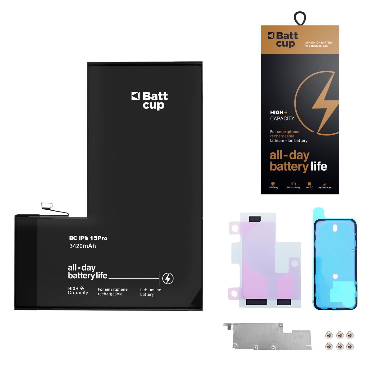  iPhone 15 Pro Değişim Bataryası – Battcup® Premium Series 